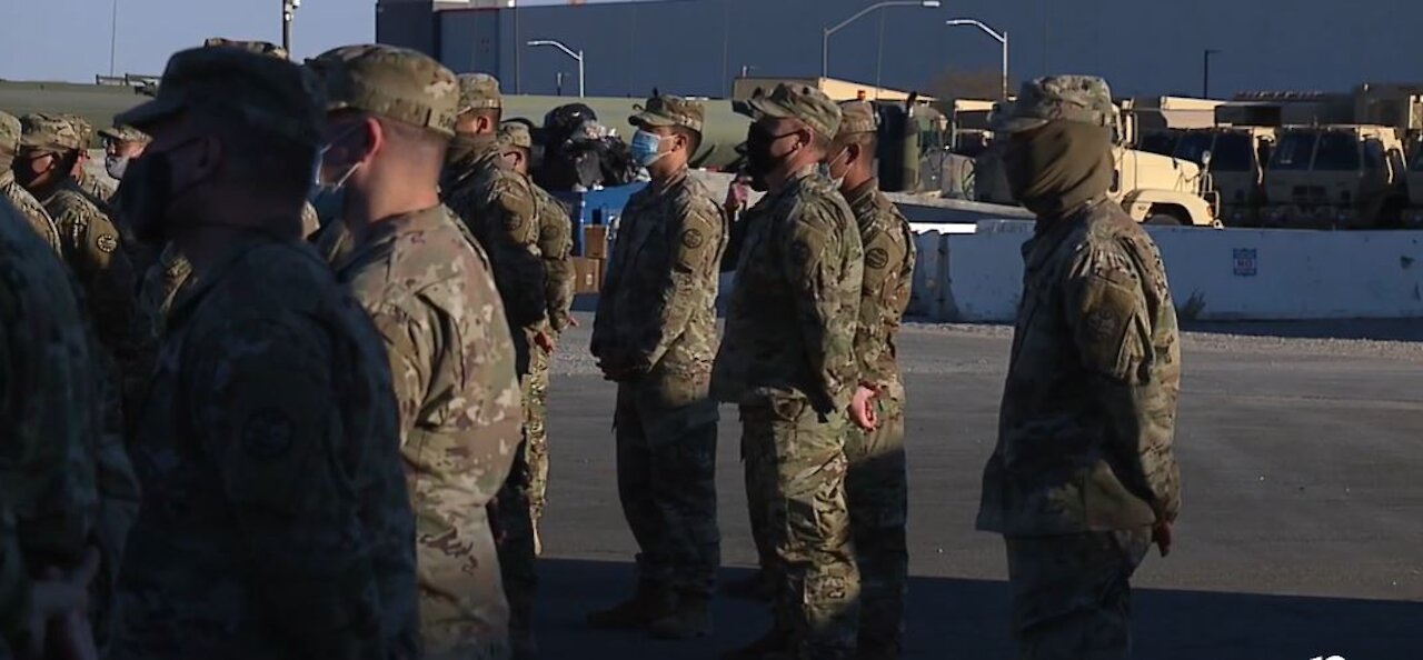 Nevada Army Guard sends hundreds of troops to Washington for inauguration