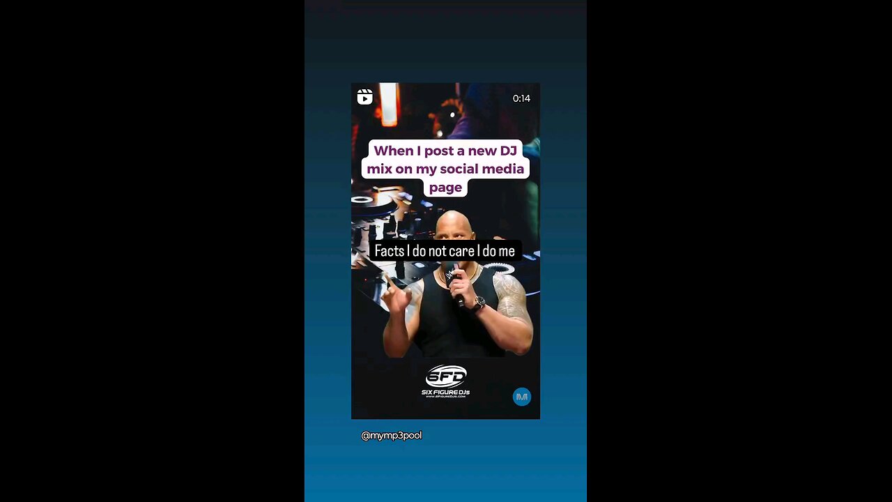 facts shout out to the content creator that made this as a dj I salute you