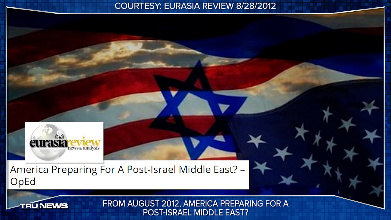 Has America Been Preparing for a Post-Israel Middle East Since 2021?