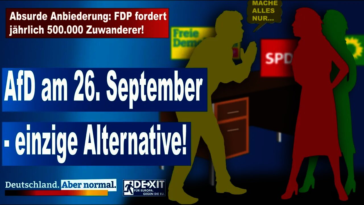 AfD deckt auf: Absurde Anbiederung: FDP fordert jährlich 500.000 Zuwanderer!