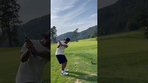 I was playing one of Norway’s best courses 📍Bjaavann ⛳️🏌🏻‍♂️ #golf #shorts