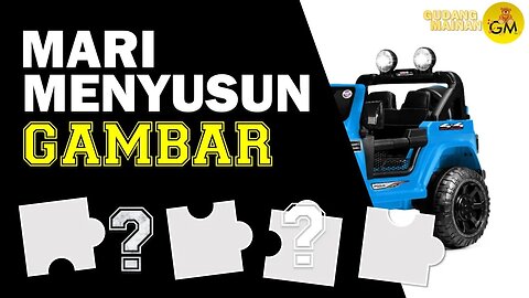 Menjadiakan anak siap belajar || mainan anak || menyusun ] MAINAN MOBIL JEEP WARNA BIRU