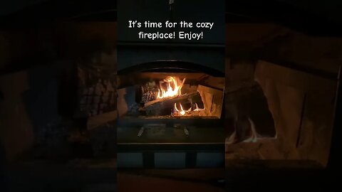 The fire is slowly burning!#fireplace #fall