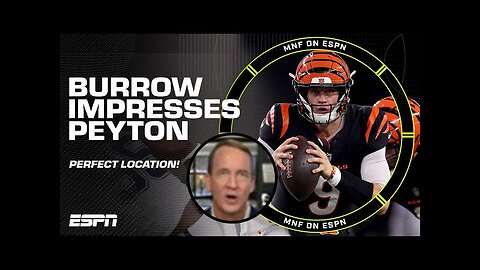 PERFECT LOCATION! 👏 Joe Burrow impresses Peyton Manning with TD pass to Ja'Marr Chase | ManningCast