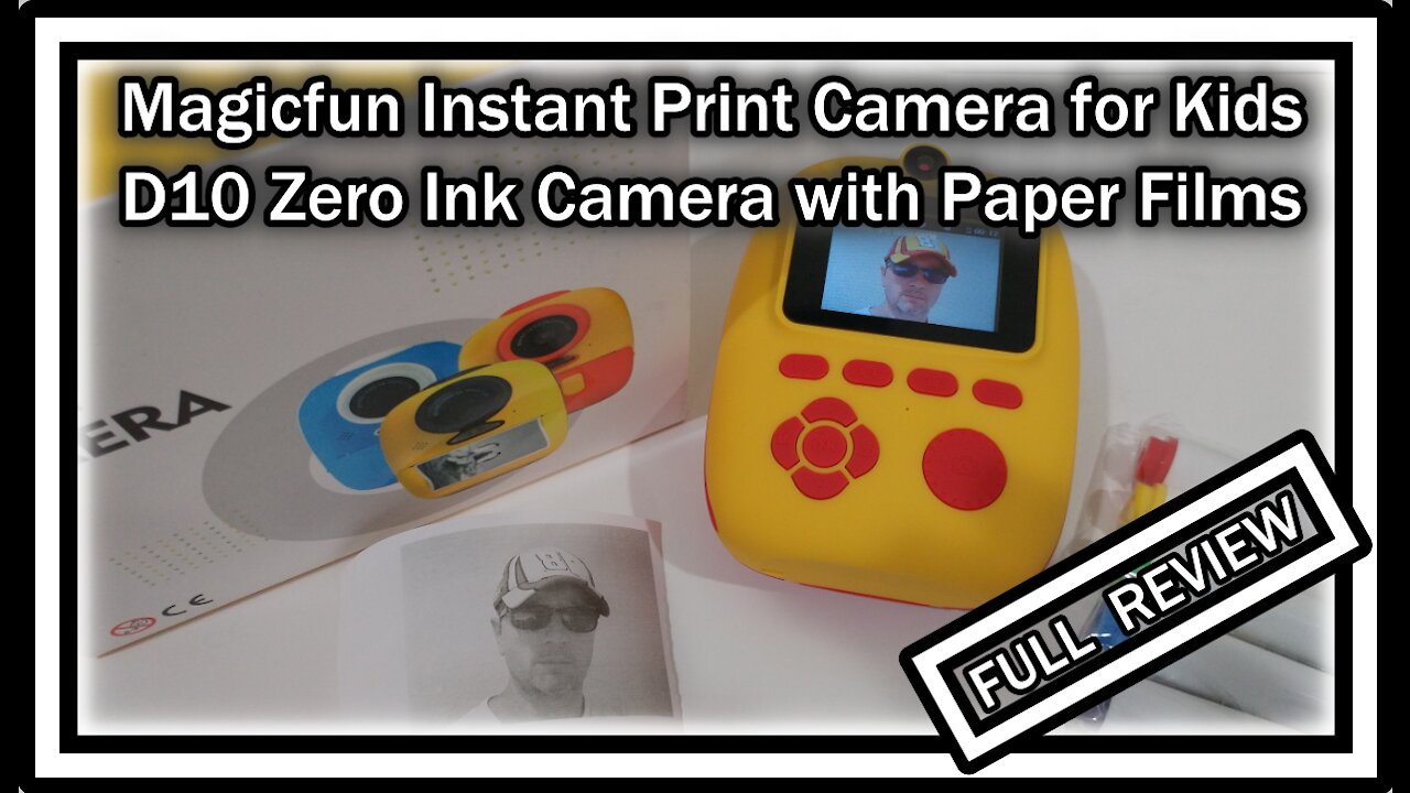 Magicfun D20 Instant Print Camera for Kids with Paper Films REVIEW with Instructions (Tutorial)