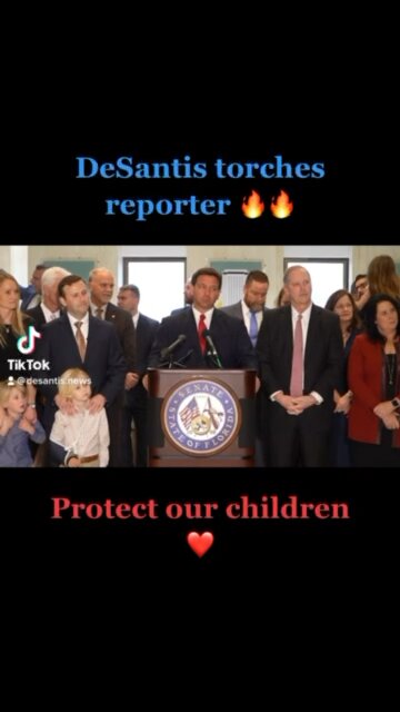 DeSantis calls out fake news reporter 👏🔥