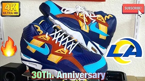 "AIR TRAINER SC HiGH "30TH. ANNIVERSARY!(LA RAMS) | Blue Void/Blue Fury | Unboxing/Review