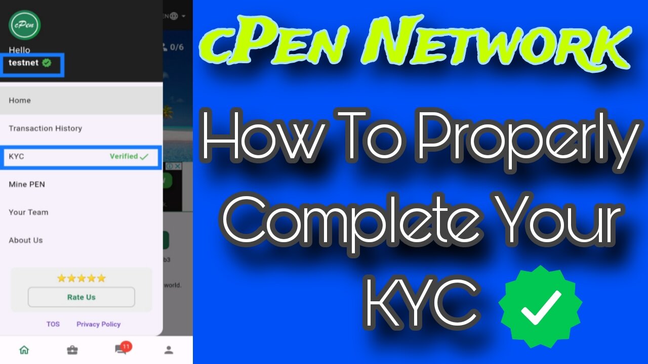 cPen Network | How To Complete ( KYC ) User Verification | TGE In Q1 2025