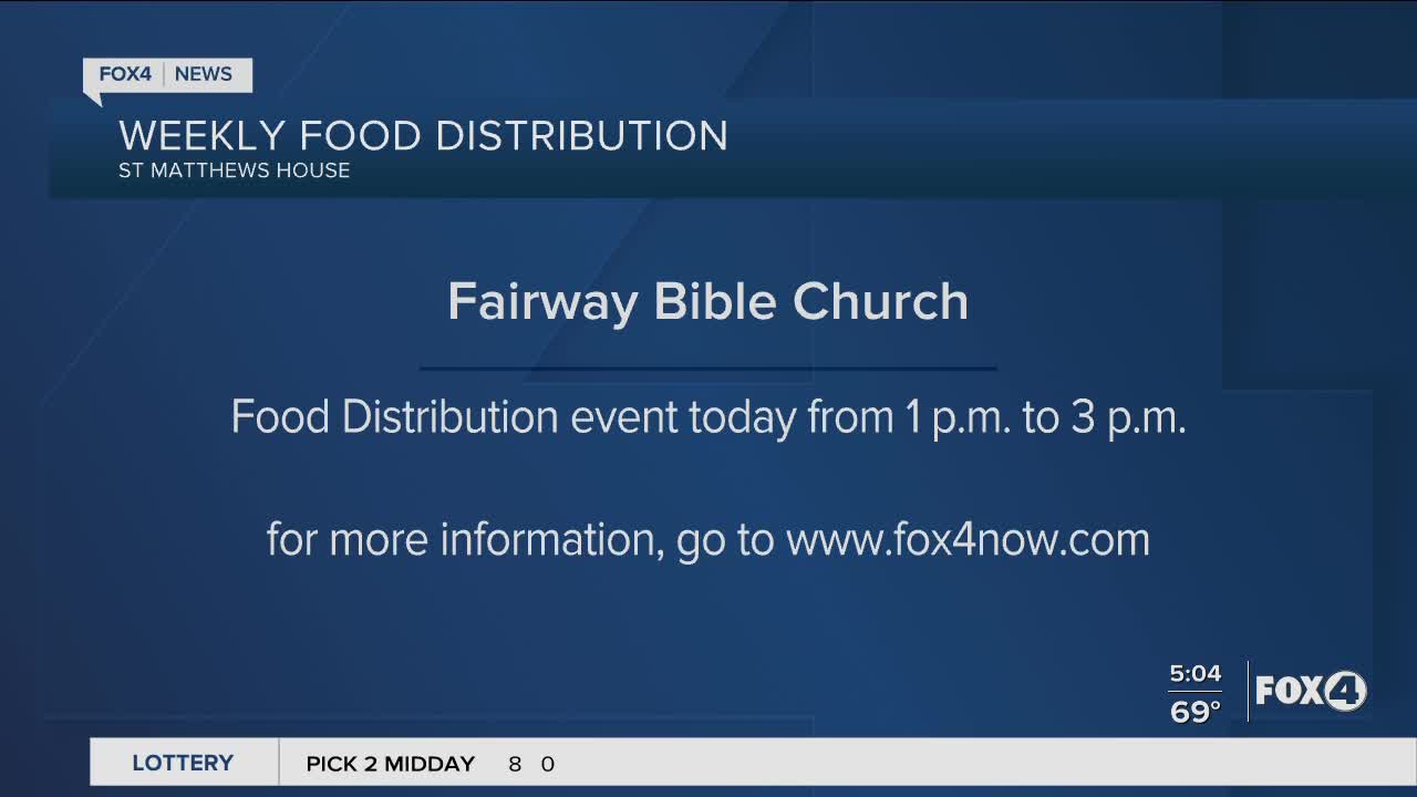 Weekly food distribution