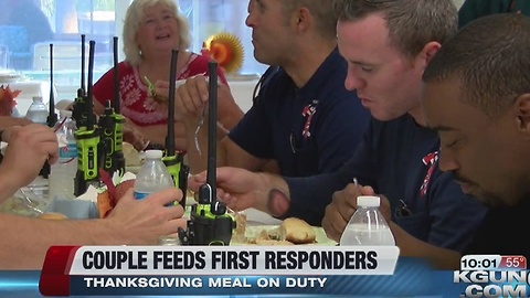 Police mom feeds first responders on Thanksgiving