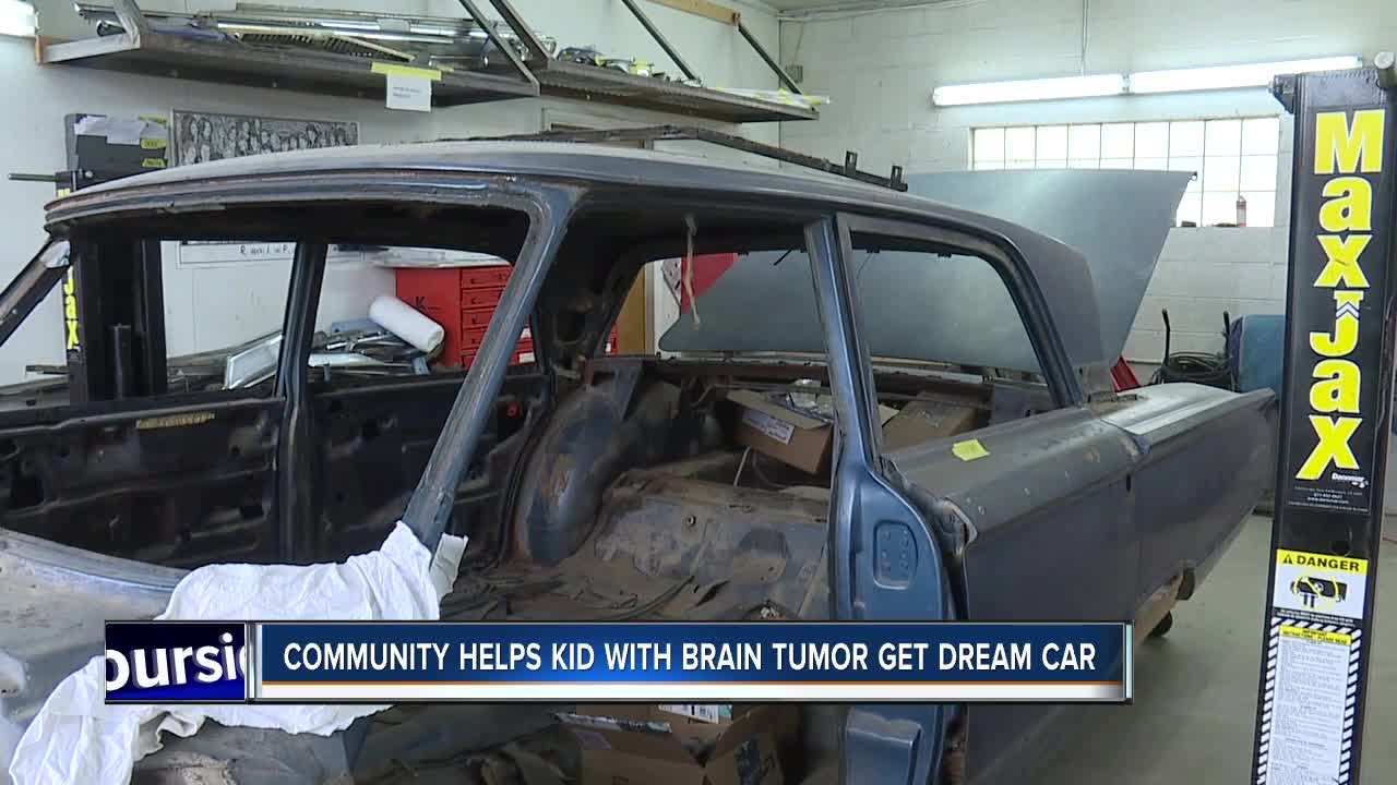 Community members help teen with brain tumor restore dream car