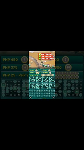 MEGA BALL - Max 400 cards bet under 25 pesos per card! 😱 #Megaball #MegaballShorts #GunburnTV