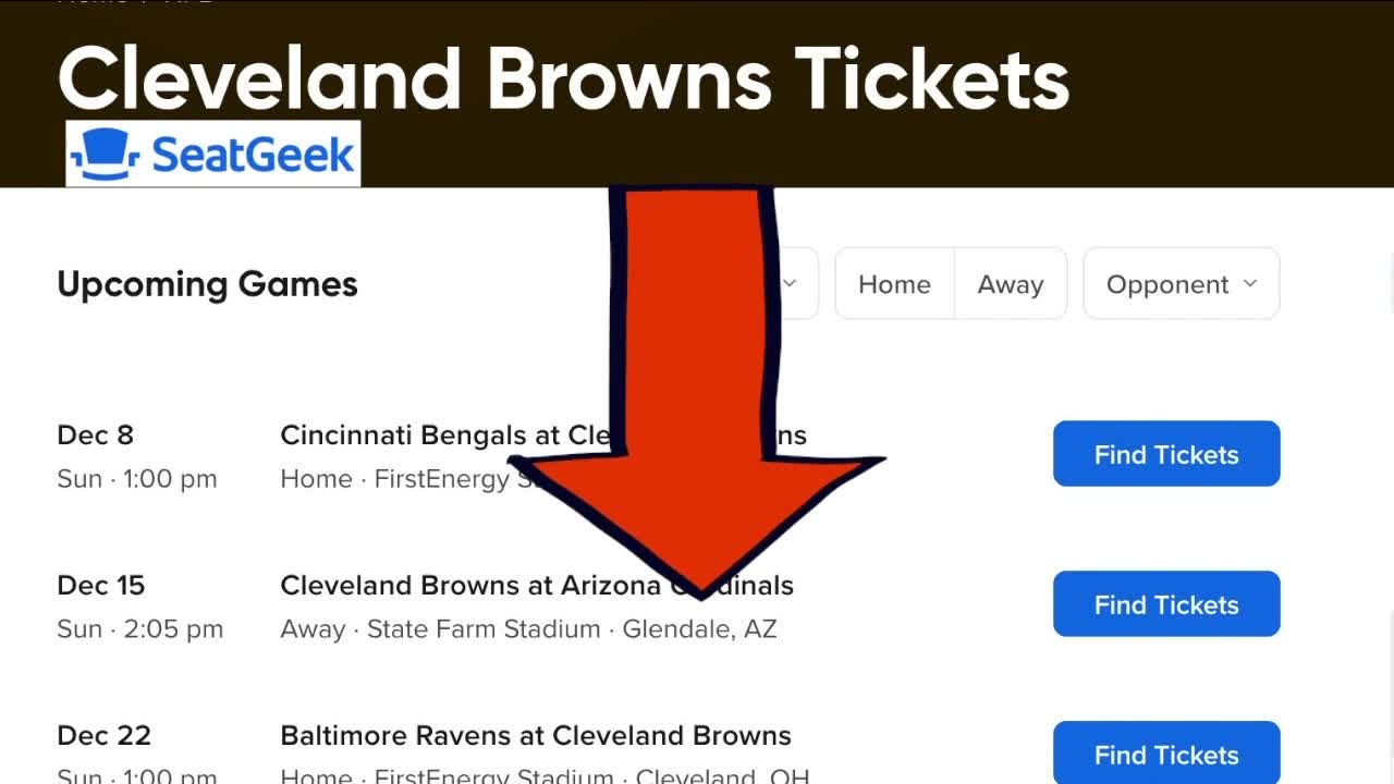 Browns ticket prices drop to season-low average ahead of Bengals' game