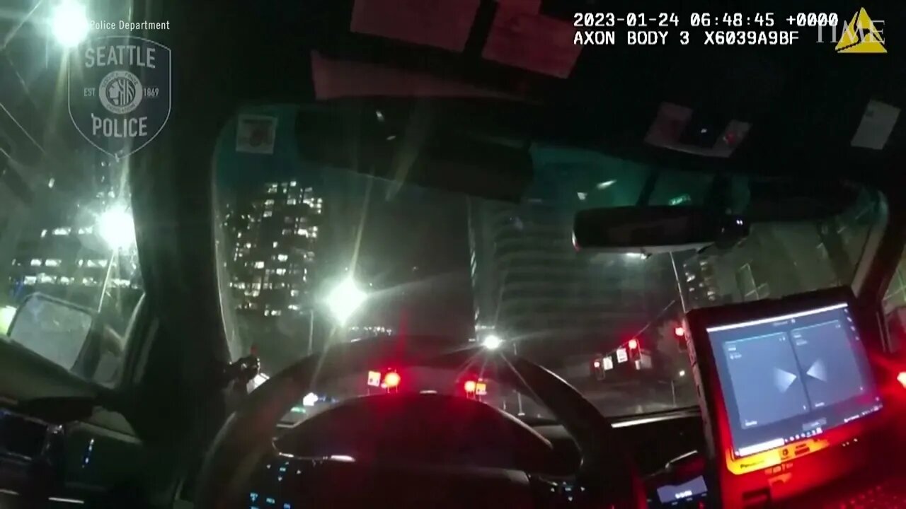 Officer caught on body cam laughing about women getting hit by police cruiser!! smfh