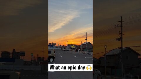 What an epic day, the sky is on fire
