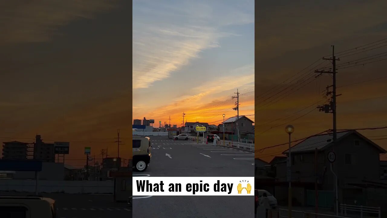 What an epic day, the sky is on fire