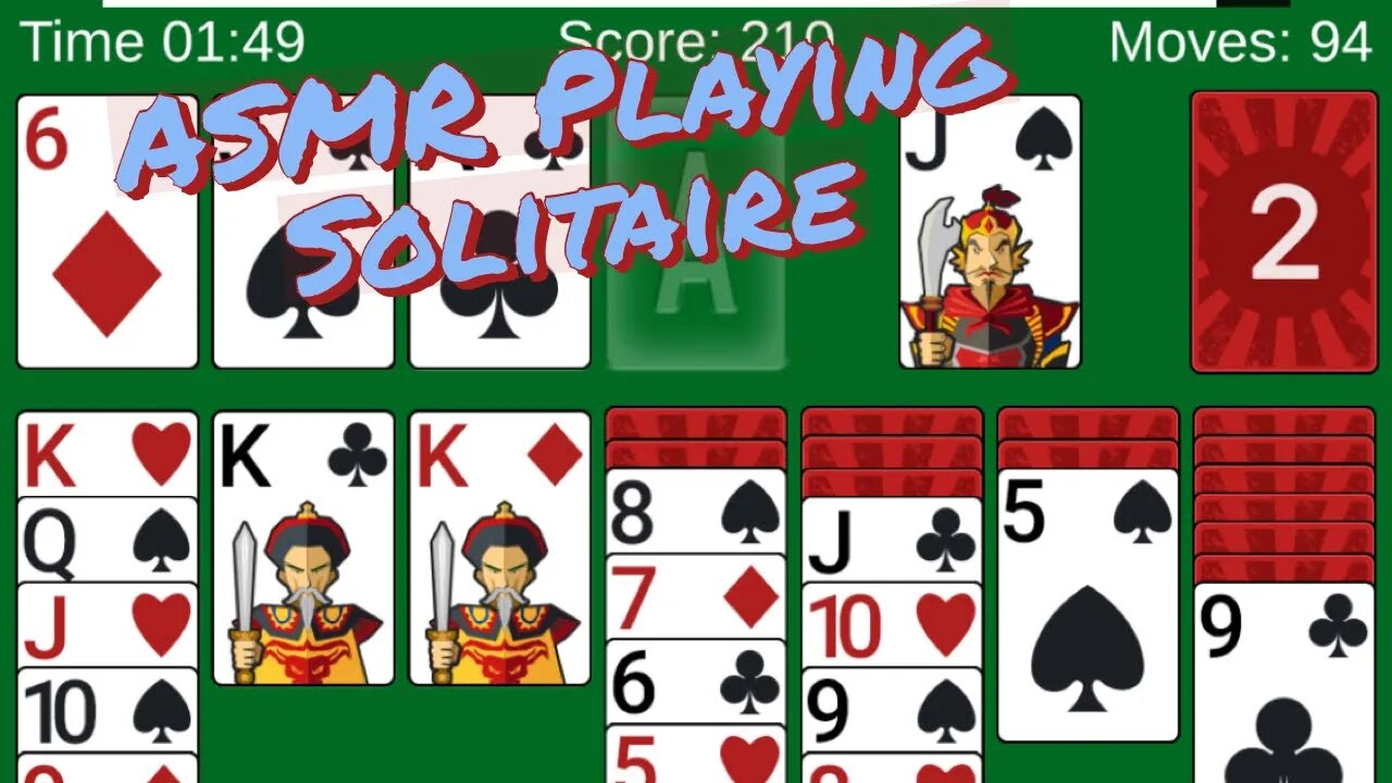 ASMR Playing Solitaire