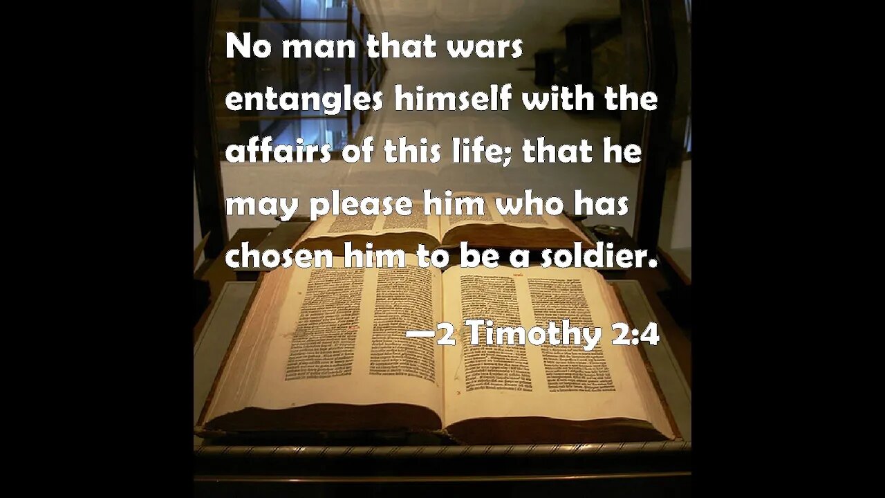 2 Timothy 2:4 Scripture Memory (8-18-23) Pastor Greg Tyra