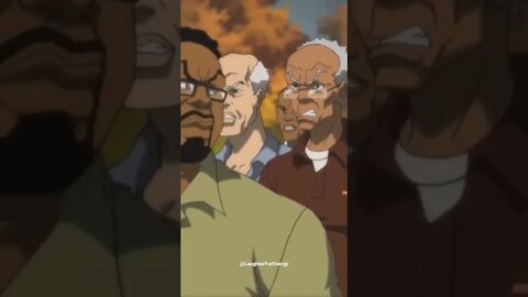 "Let's knock some muthafukas out about this chicken." 💀 #boondocks #shorts