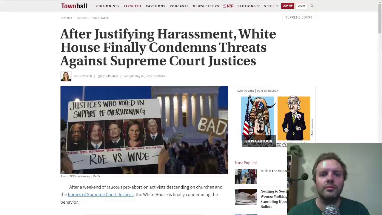 White House 'eats crow' by condemning threats against SCOTUS Judges