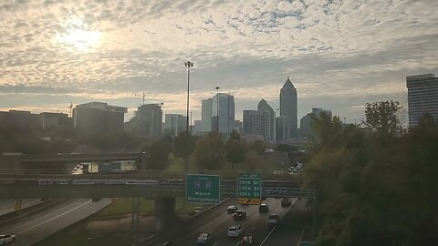 Morning departure from Atlanta on the Amtrak Crescent