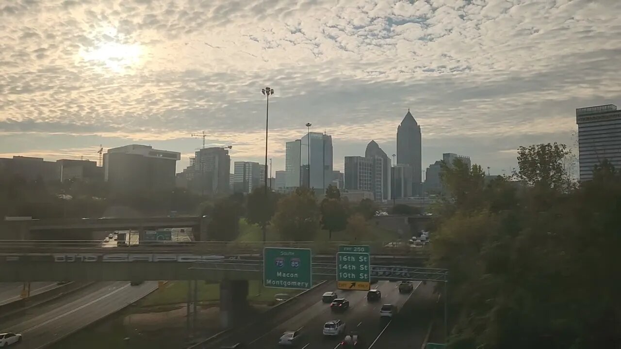 Morning departure from Atlanta on the Amtrak Crescent