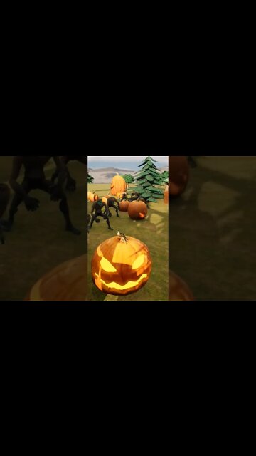 Pumpkins VS. Zombies #halloween #halloween2022 #pumpkins