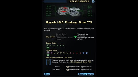 syfy88man Game Channel - STO - T6-X2 for my Terran Sirius Command Dreadnought