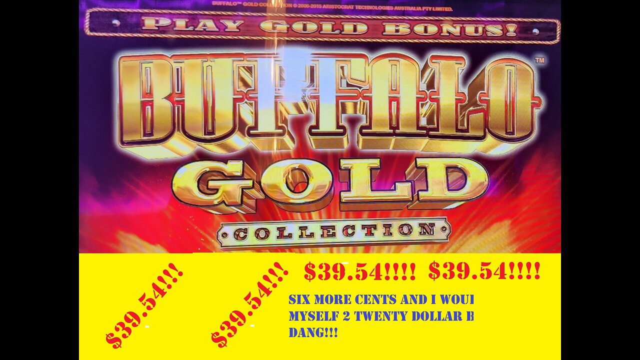 $39.54 win on Buffalo Gold Collection at Easy Street Casino in Central City, Colorado