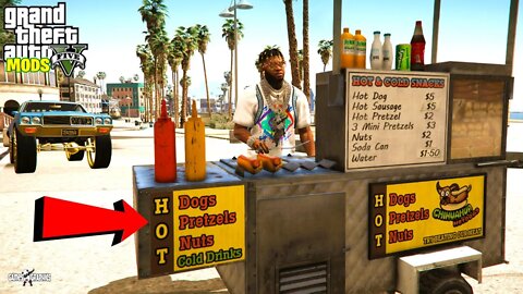 Selling Infused Hot Dogs (GTA 5 MODS)