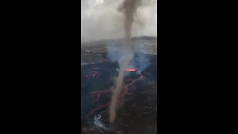 VERY FIRST EVER VOLCANO+TORNADO