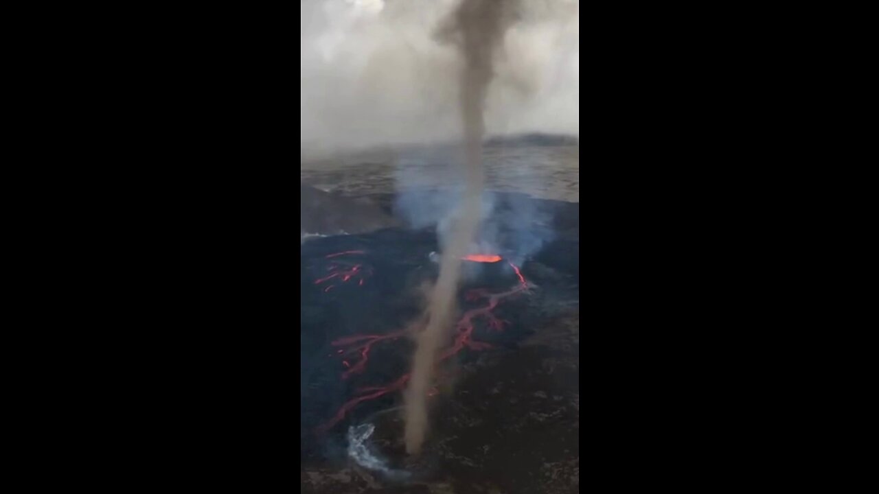 VERY FIRST EVER VOLCANO+TORNADO