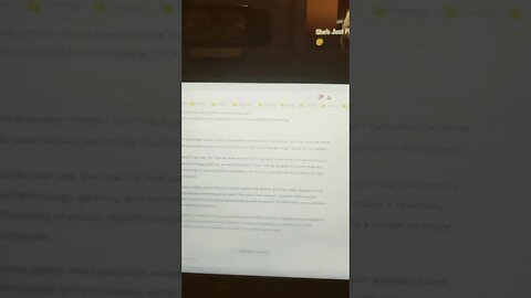 What Chat GPT Thinks About My Channel?