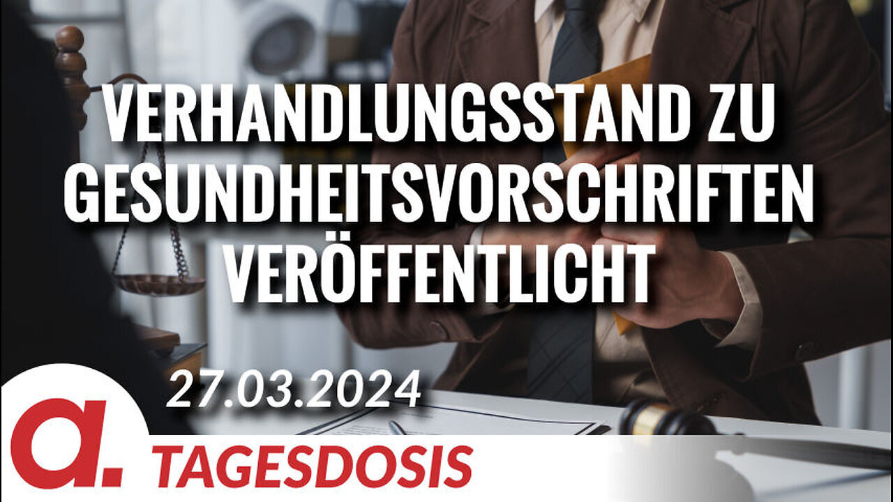 Verhandlungsstand zu den Internationalen Gesundheitsvorschriften veröffentlicht!!!@Apolut🙈