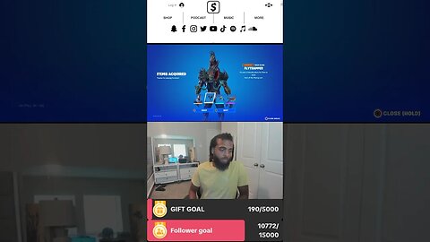 Rock Mercury guys skin on Fortnight on tiktok Live with Rockers and Mercurians #fortnitebattleroyale