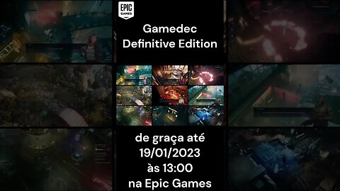 Gamedec - Definitive Edition -TEMPO LIMITADO - jogo Gratuito na Epic Games #shorts