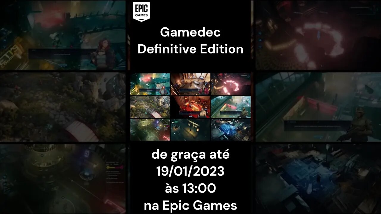 Gamedec - Definitive Edition -TEMPO LIMITADO - jogo Gratuito na Epic Games #shorts