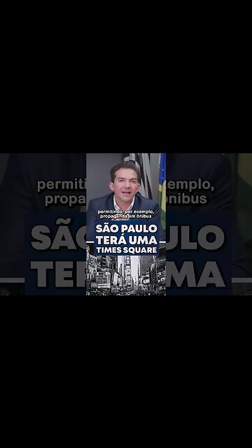 Protocolei o projeto que flexibiliza a Lei da Cidade Limpa. São Paulo terá uma Times Square. #shorts