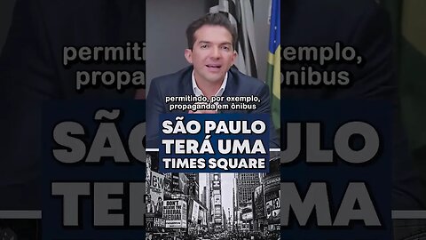 Protocolei o projeto que flexibiliza a Lei da Cidade Limpa. São Paulo terá uma Times Square. #shorts