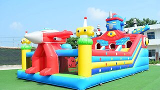 Mecha Martyr Air Fun City #inflatables #inflatable #trampoline #slide #bouncer #catle #jumping