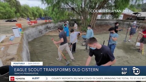 Eagle Scout transforms old cistern