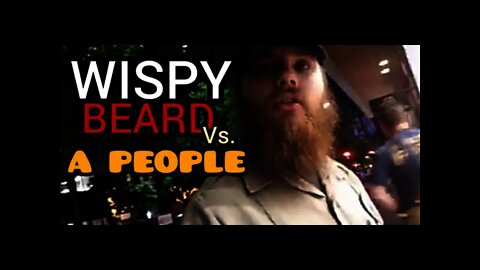 PEOPLES PRESSER PERMA STRAIGHTENS every PUBE on SECURITY GUARDS PONY TAIL EXPRESS #WispyBeard #Press