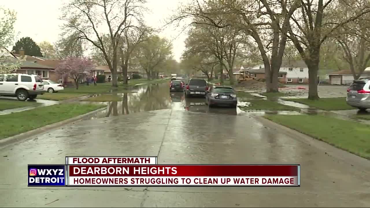 Homeowners continue to deal with flooding in Dearborn Heights