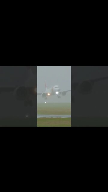 ⛈️ Landing in storm 😱