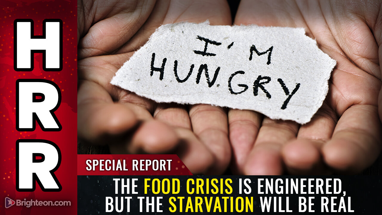 The food crisis is ENGINEERED, but the starvation will be REAL