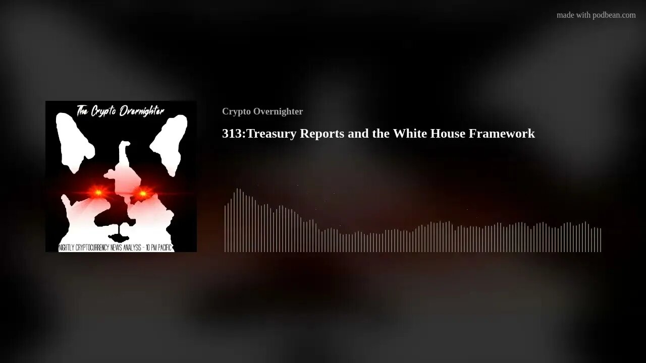 313:Treasury Reports and the White House Framework