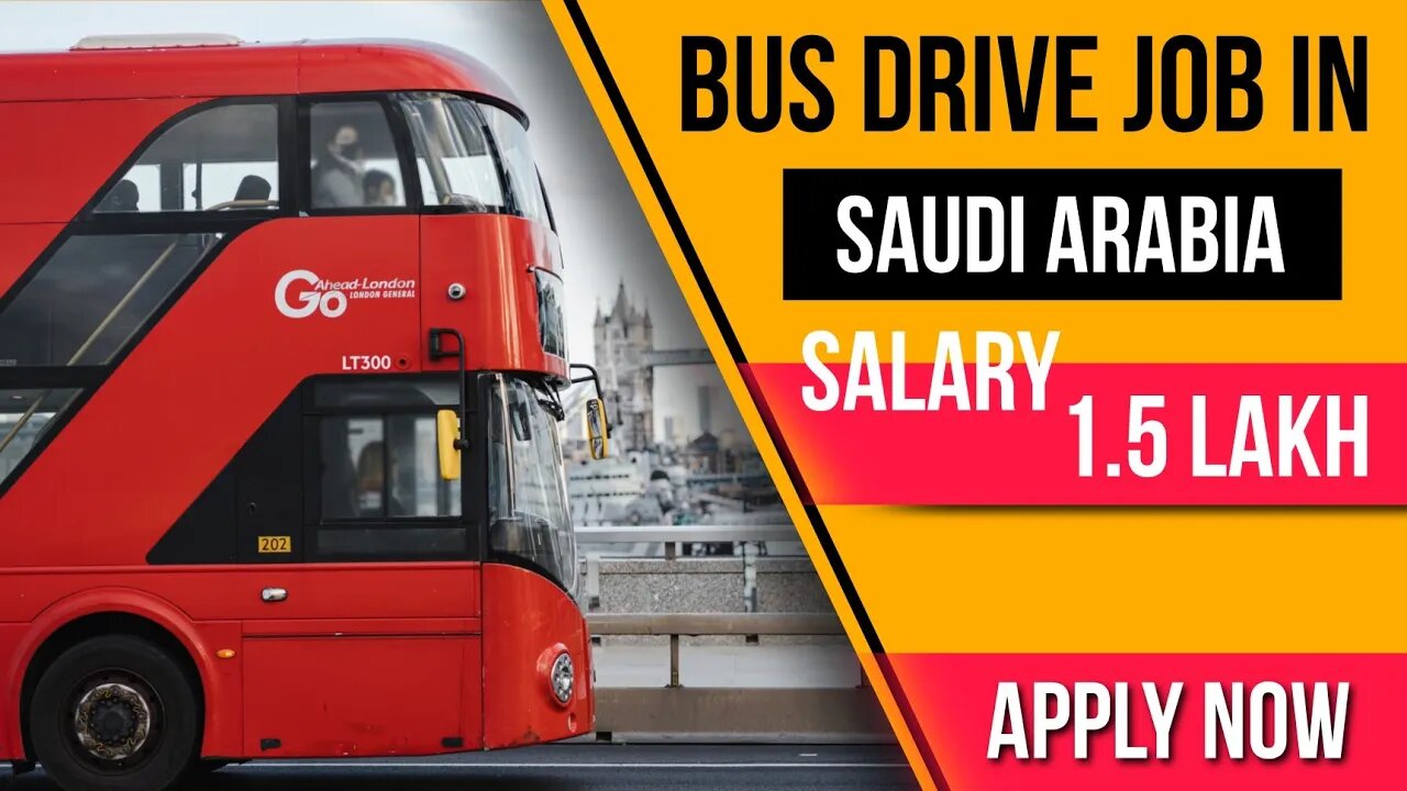 Bus Driver Job in Saudi | Job in Saudi Arabia | Salary:-1.5 Lakh | @gulfvacancy07