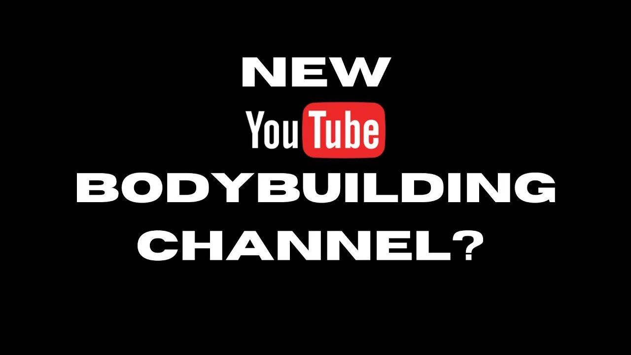 New #bodybuilding Channel? Your thoughts? #bodybuilding