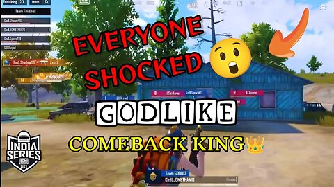 🇮🇳QUALIFIED BGIS ❤️GODLIKE COMEBACK ❤️