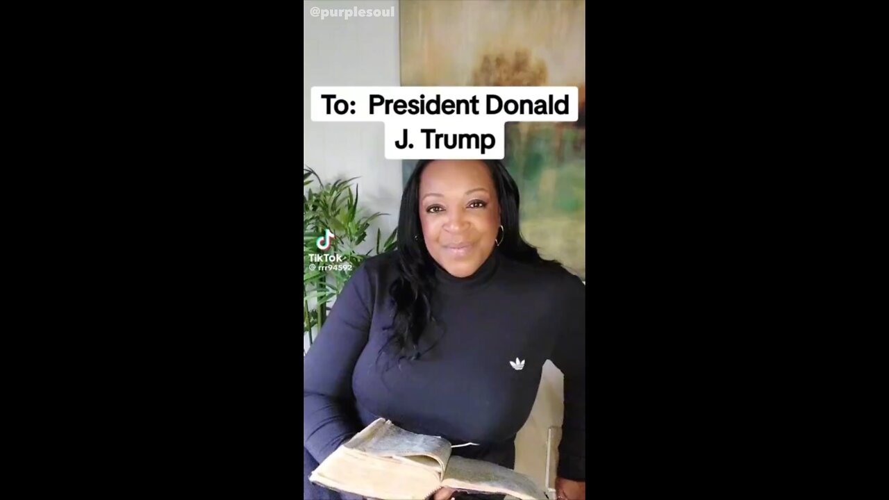 This sister has a Message for President Donald John Trump !!!